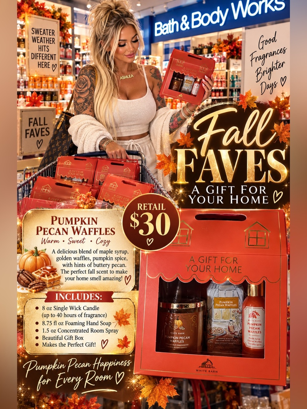 White Barn Pumpkin Pecan Waffles Gift Set